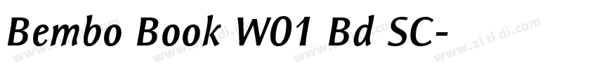 Bembo Book W01 Bd SC字体转换
